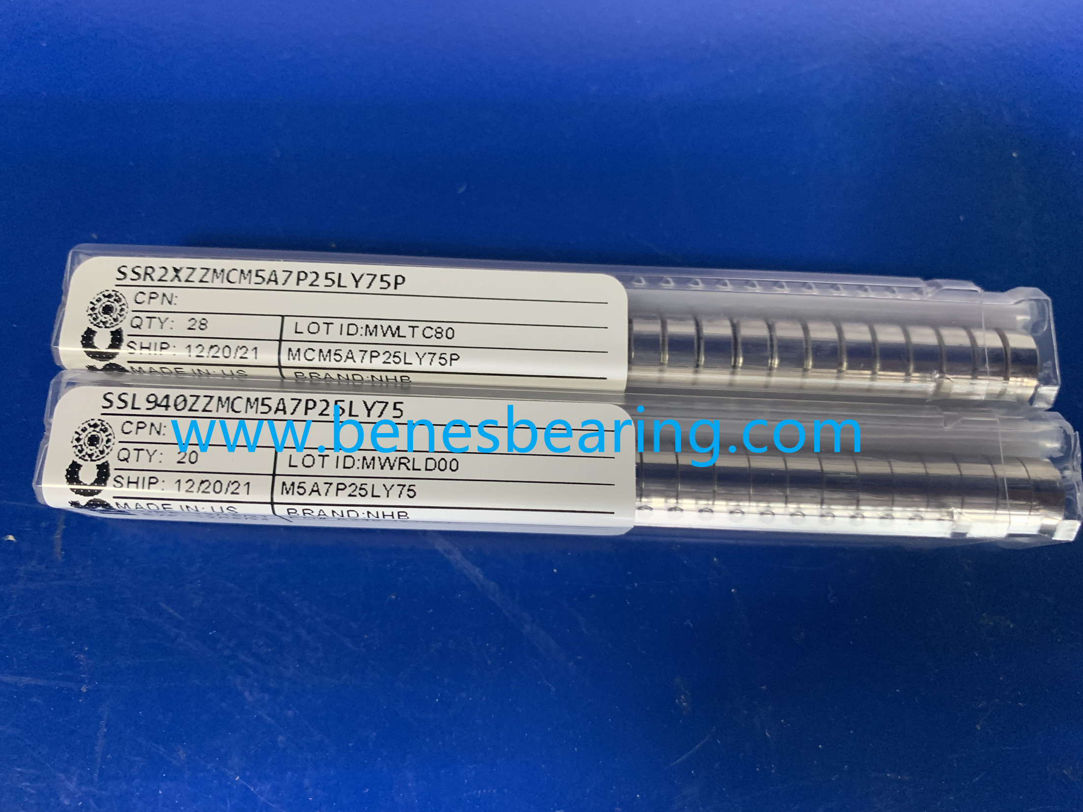 NHBB SSR2XZZMCM   SSR2ZZ Miniature Bearings Inch Series Radial Shielded
